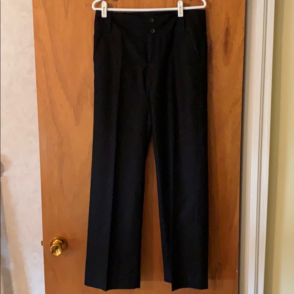 Black Banana Republic stretch wool trousers